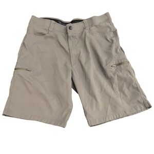 WRANGLER Men's Khaki Cargo Shorts Zip Pockets Size 38RN 130273